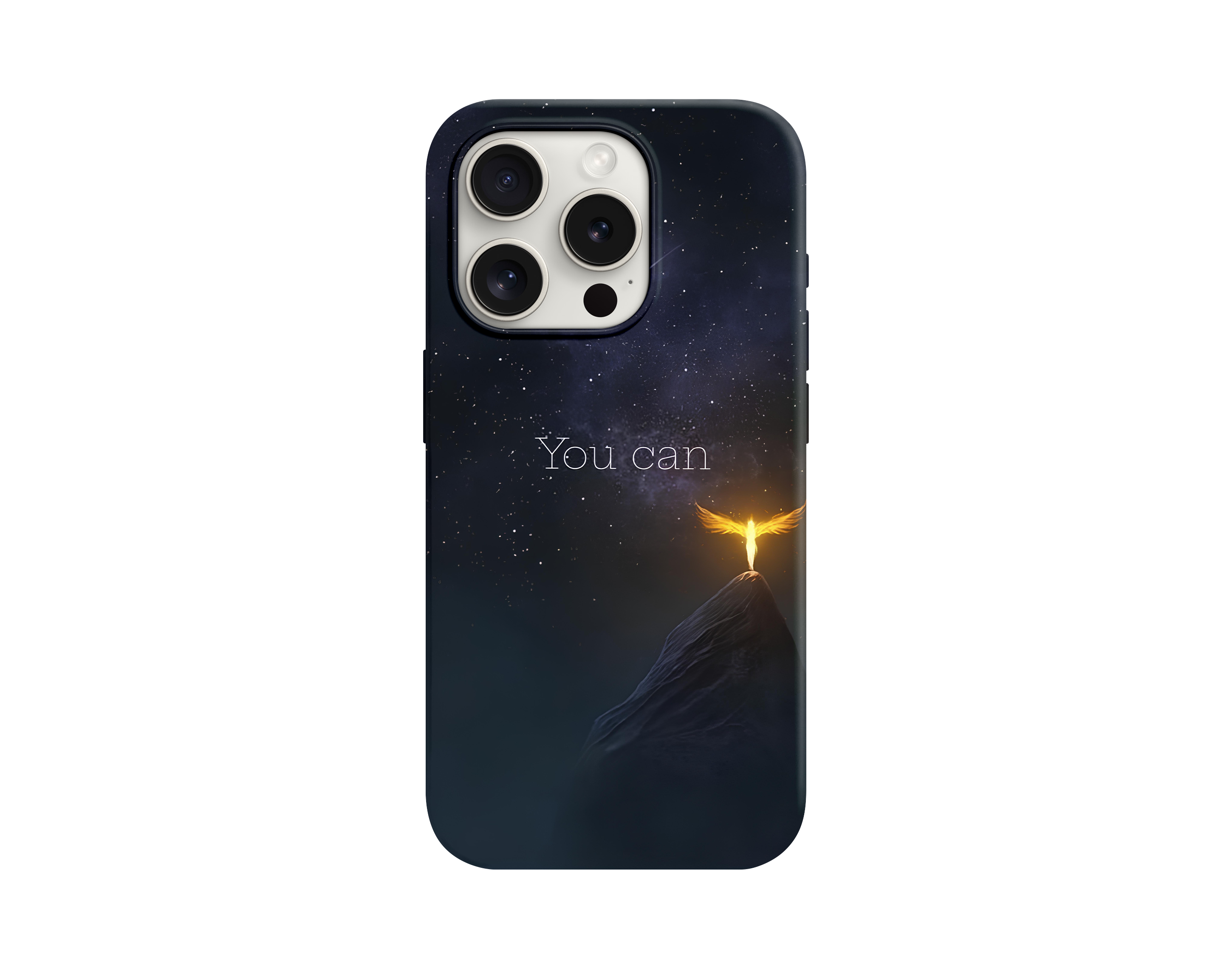 You Can Yazılı Yıldızlı Galaksi Telefon Kılıfı