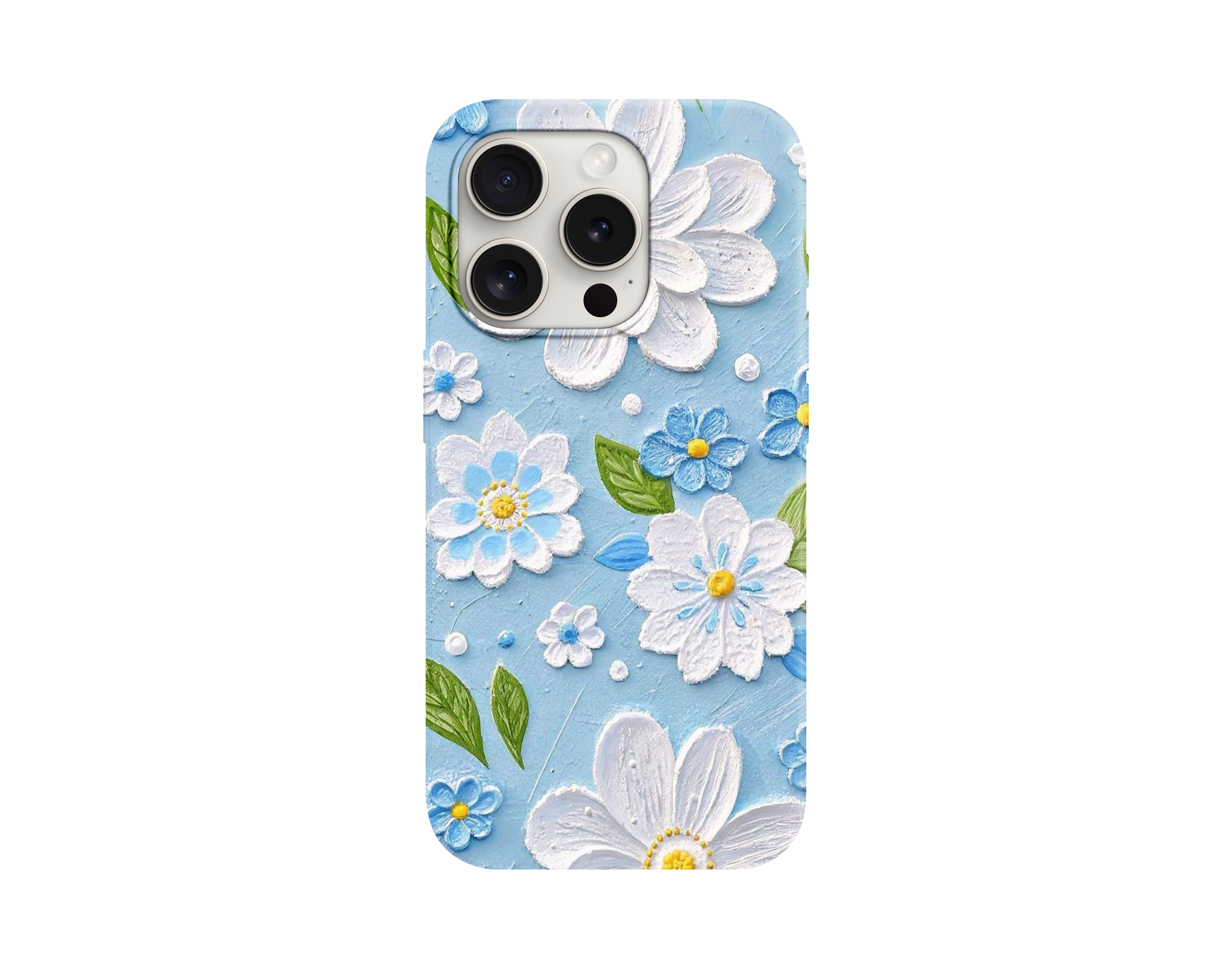 Vintage Pastel Mavi Telefon Kılıfı