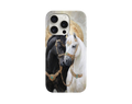 İhtişamın Simgesi Siyah Beyaz At Telefon Kılıfı