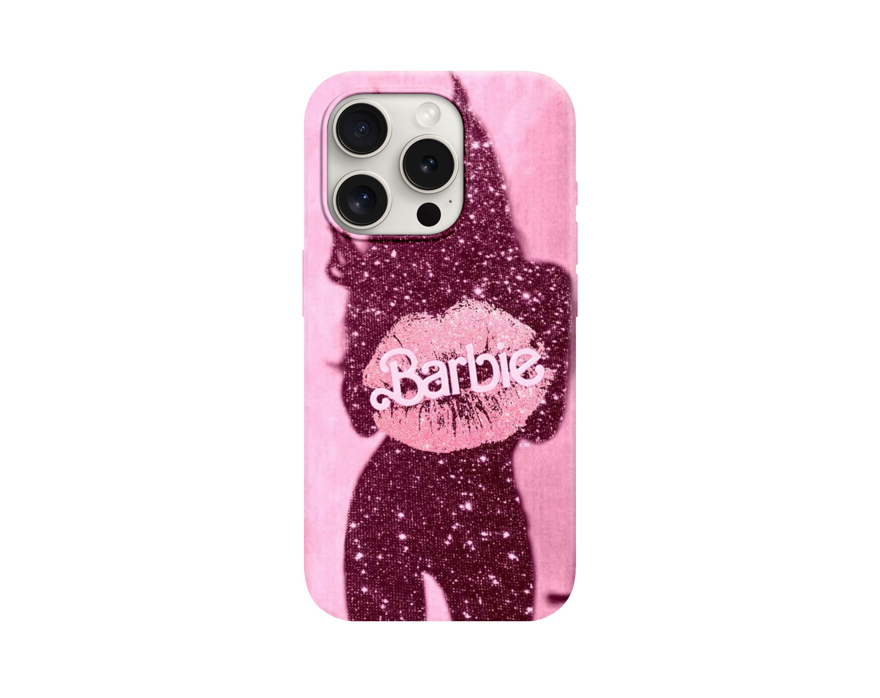 Barbie Temalı ve Dudak Figürlü Telefon Kılıfı