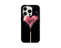 Pembe Kalp Dumanlı Kibrit Telefon Kılıfı