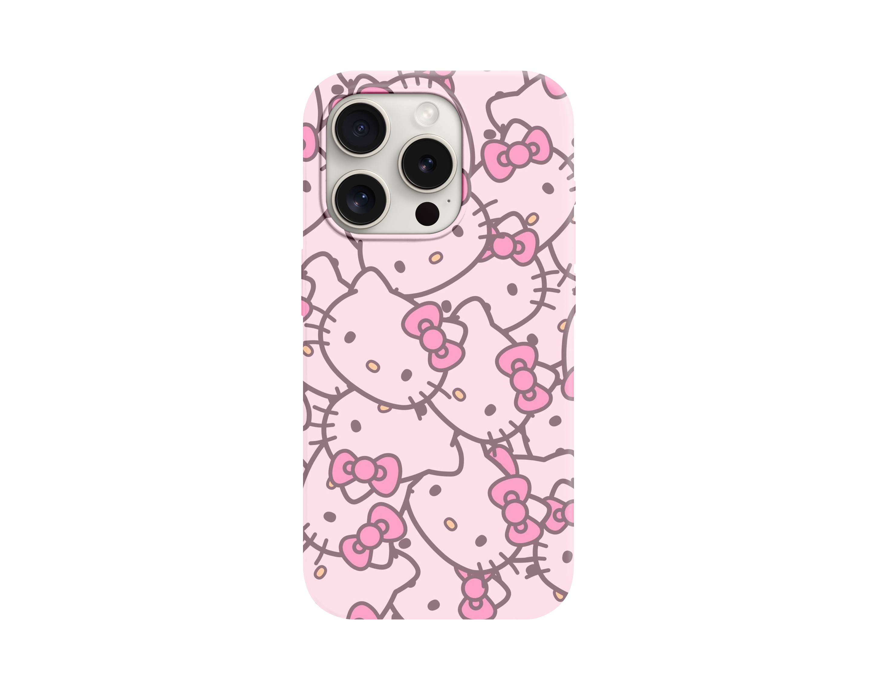Hello Kitty Desenli Pembe Telefon Kılıfı