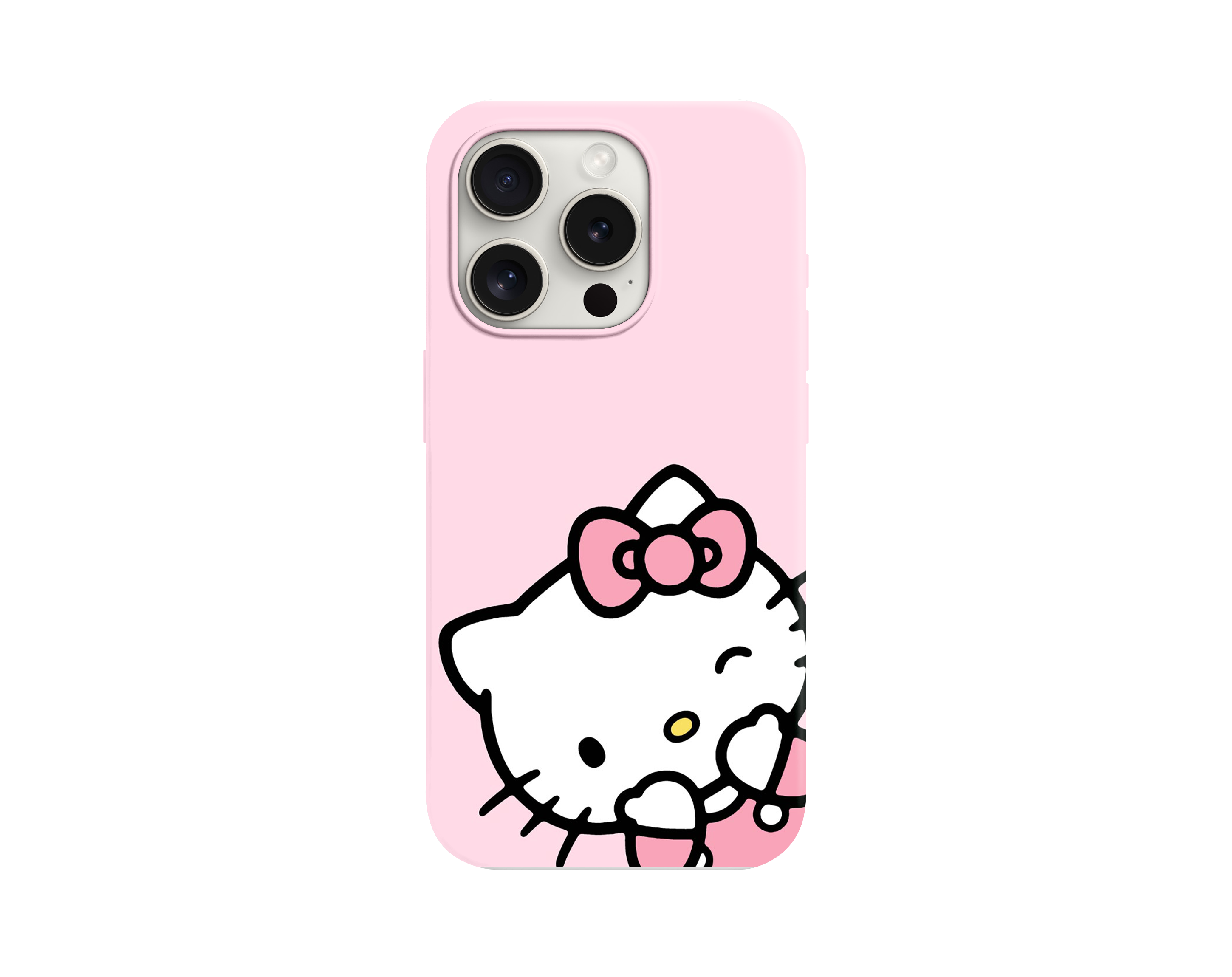 Sevimli Pink Hello Kitty Temalı Telefon Kılıfı