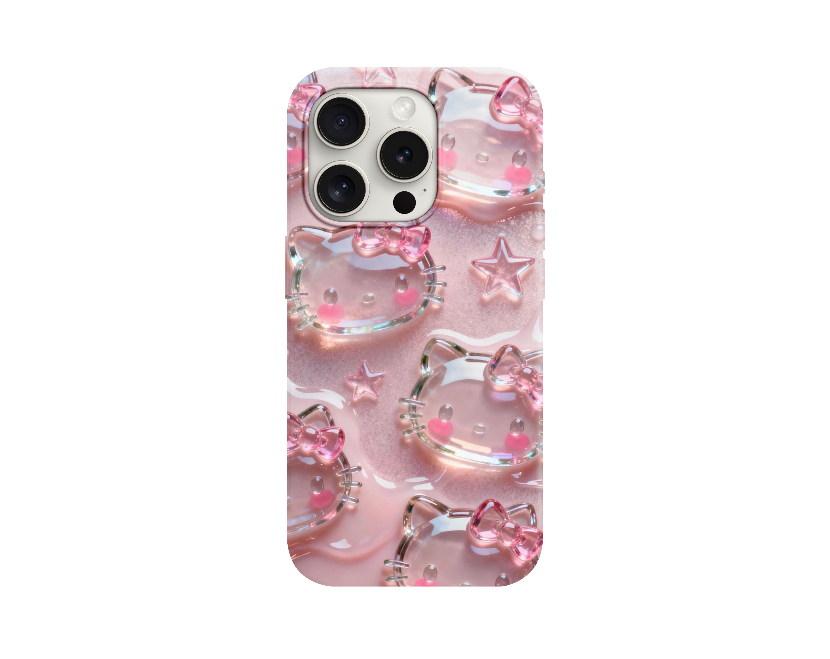 Hello Kitty Liquid Glass Serisi Telefon Kılıfı
