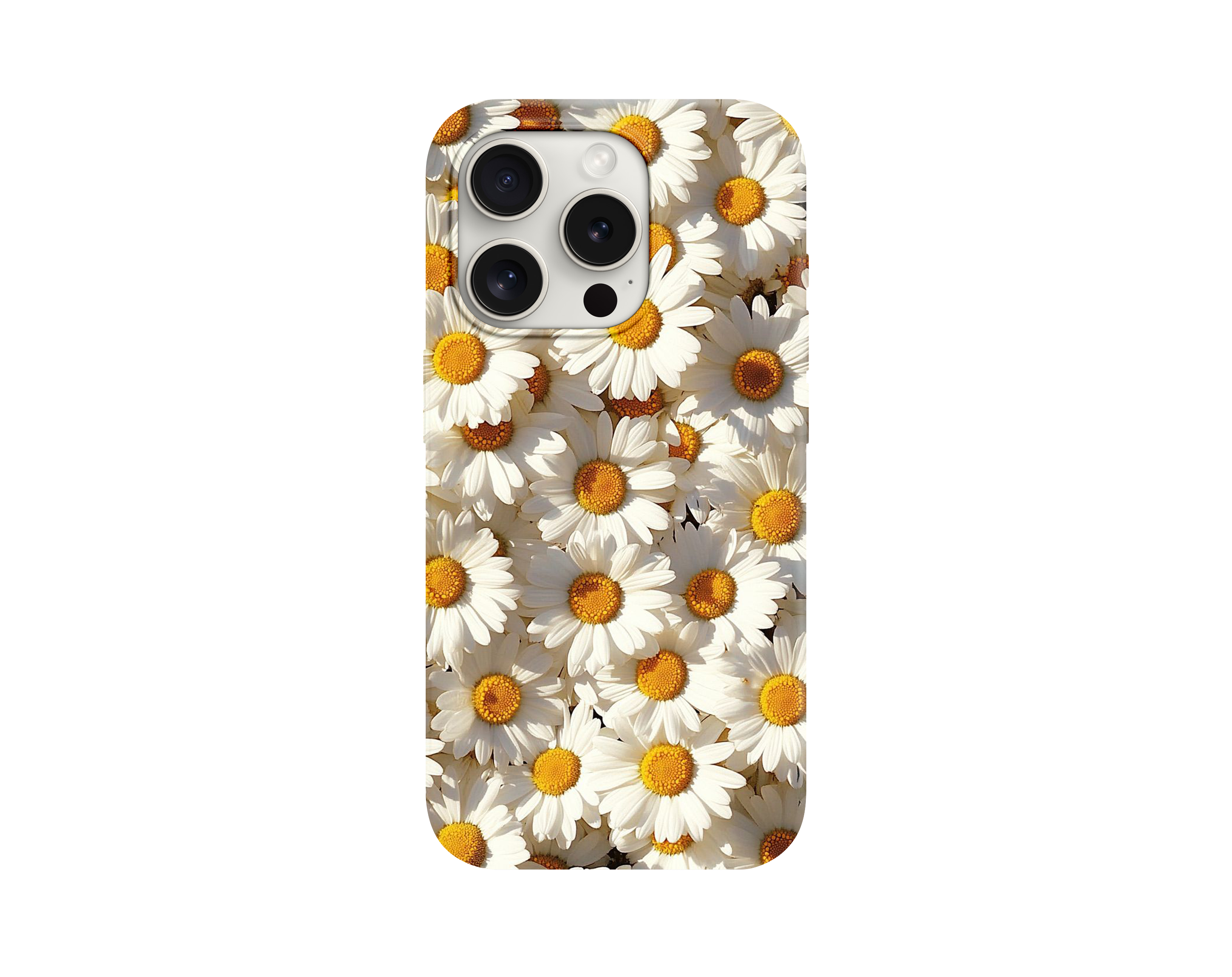 Papatya Bahçesi Desenli Telefon Kılıfı