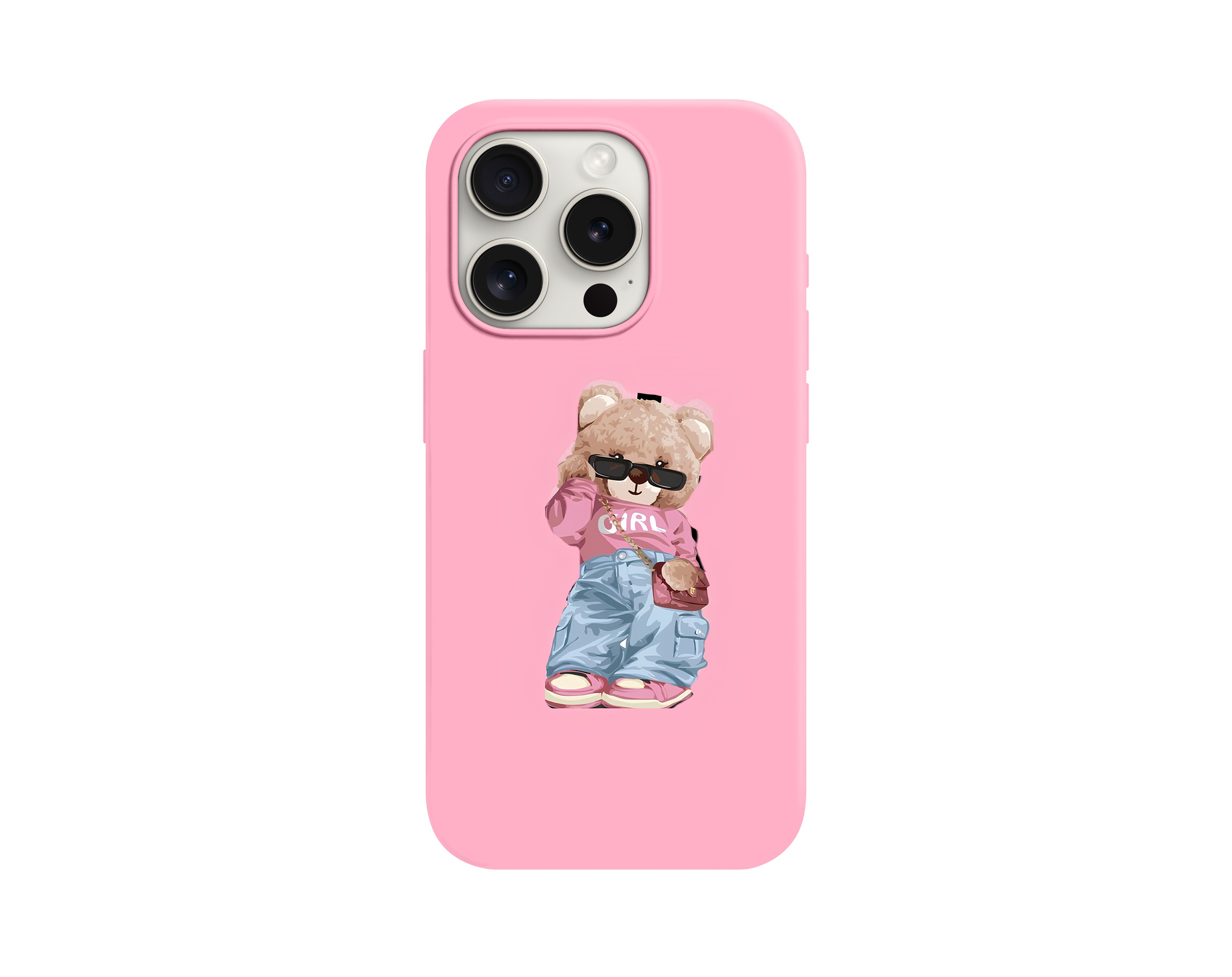 Cool Gözlüklü Ayıcık  Telefon Kılıfı