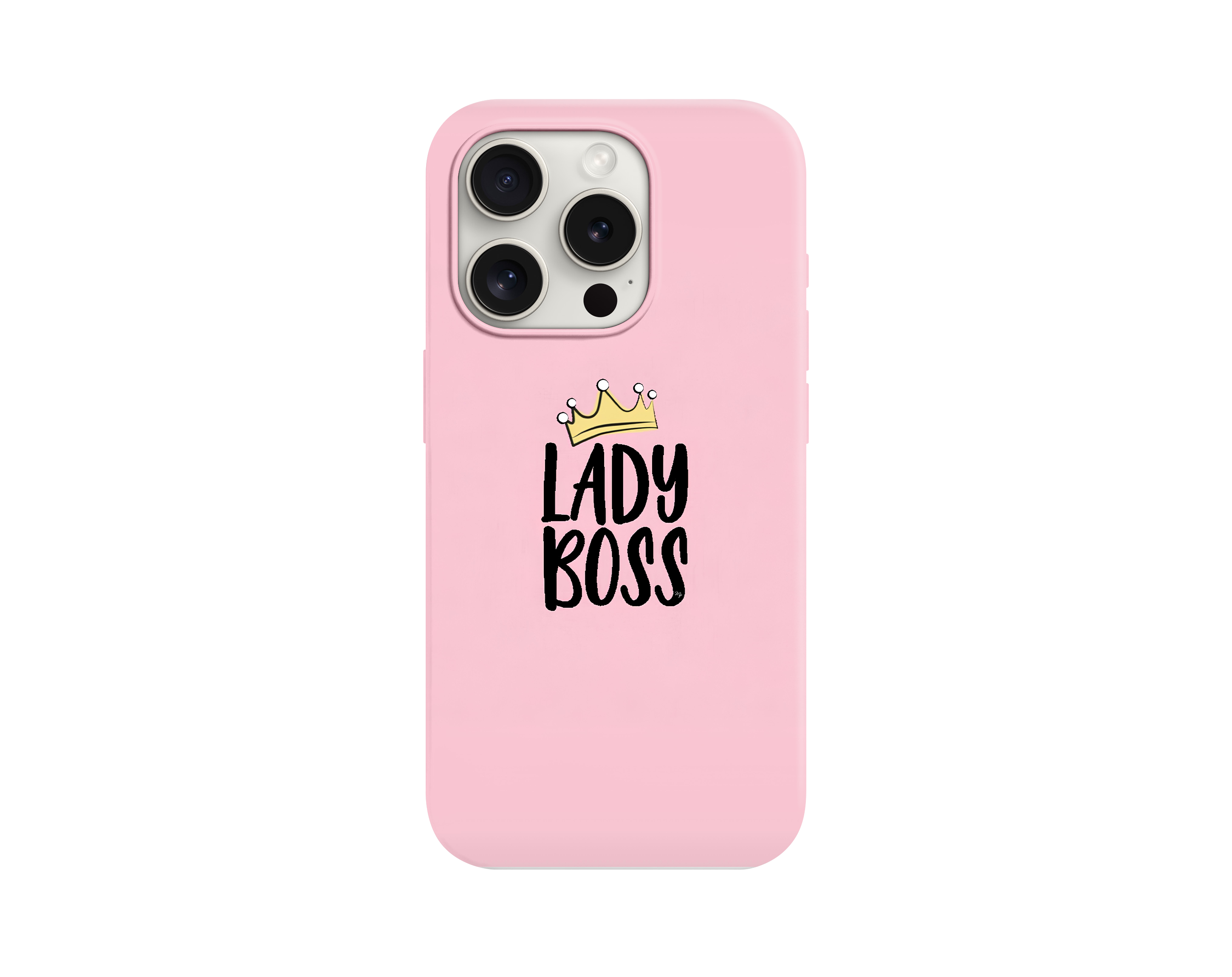 LADY BOSS Yazılı Taçlı Telefon Kılıfı