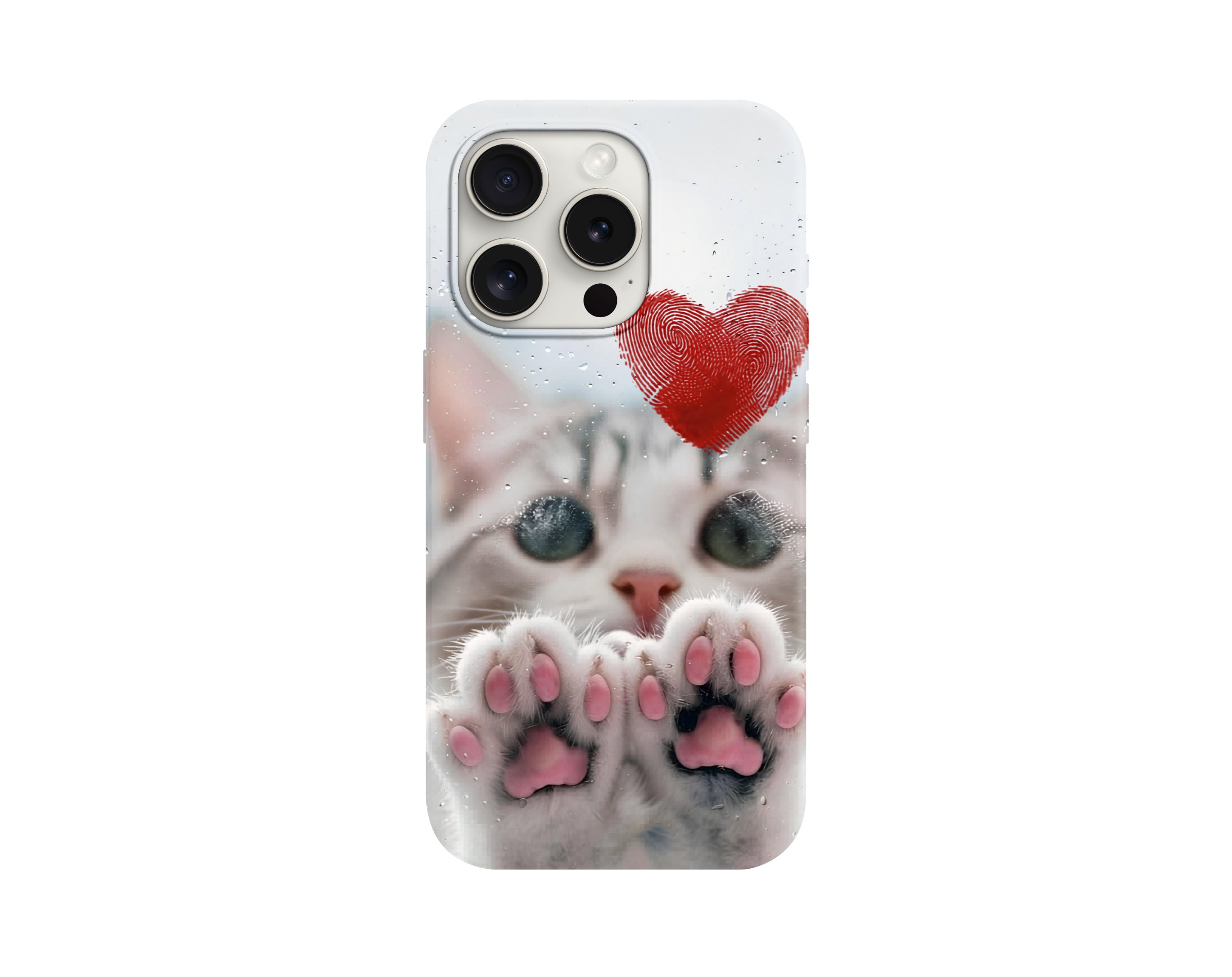 Sevimli Kedi Pati Desenli Telefon Kılıfı