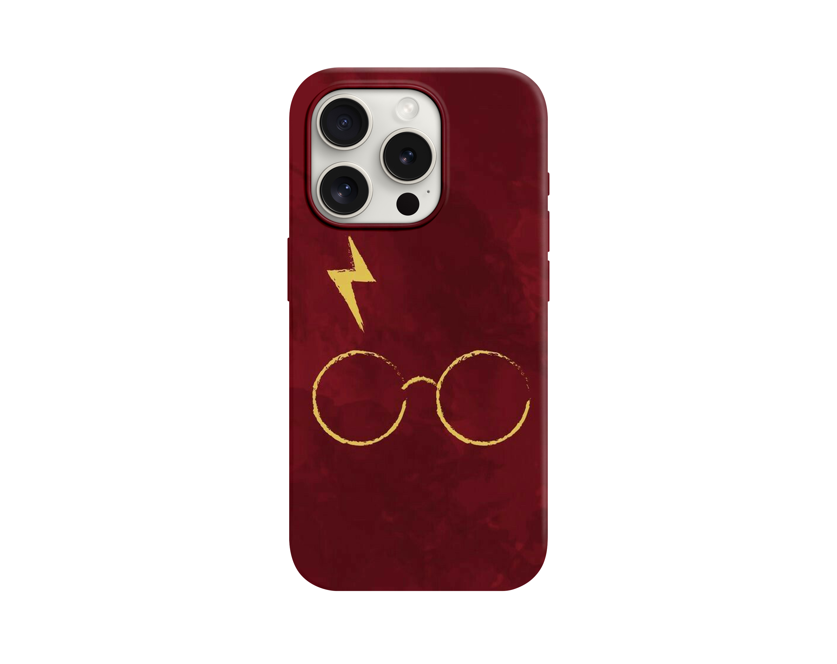Harry Potter Gözlük ve Yıldırım Desenli Telefon Kılıfı