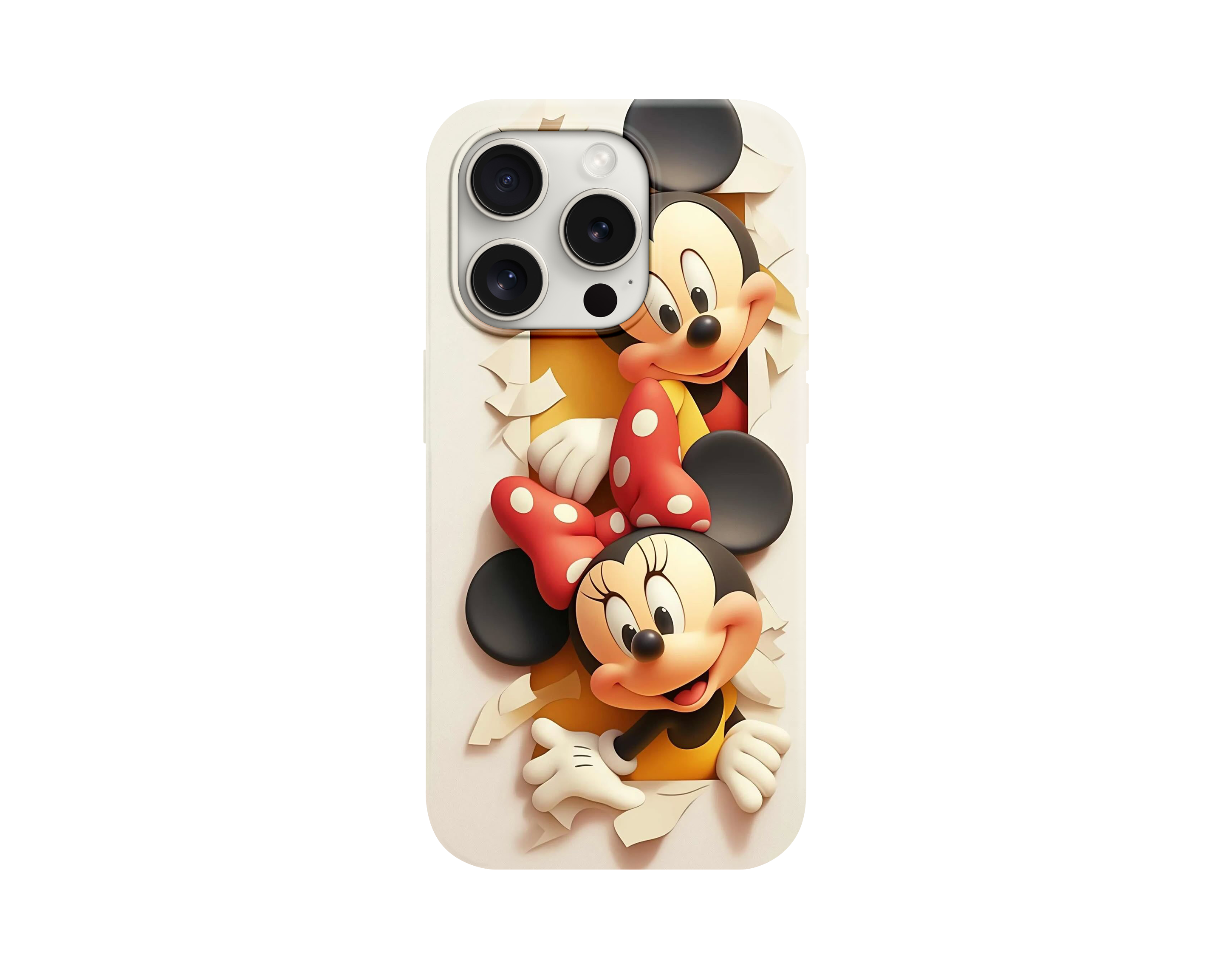 Sevimli İkili Mickey ve Minnie Karakterli Telefon Kılıfı
