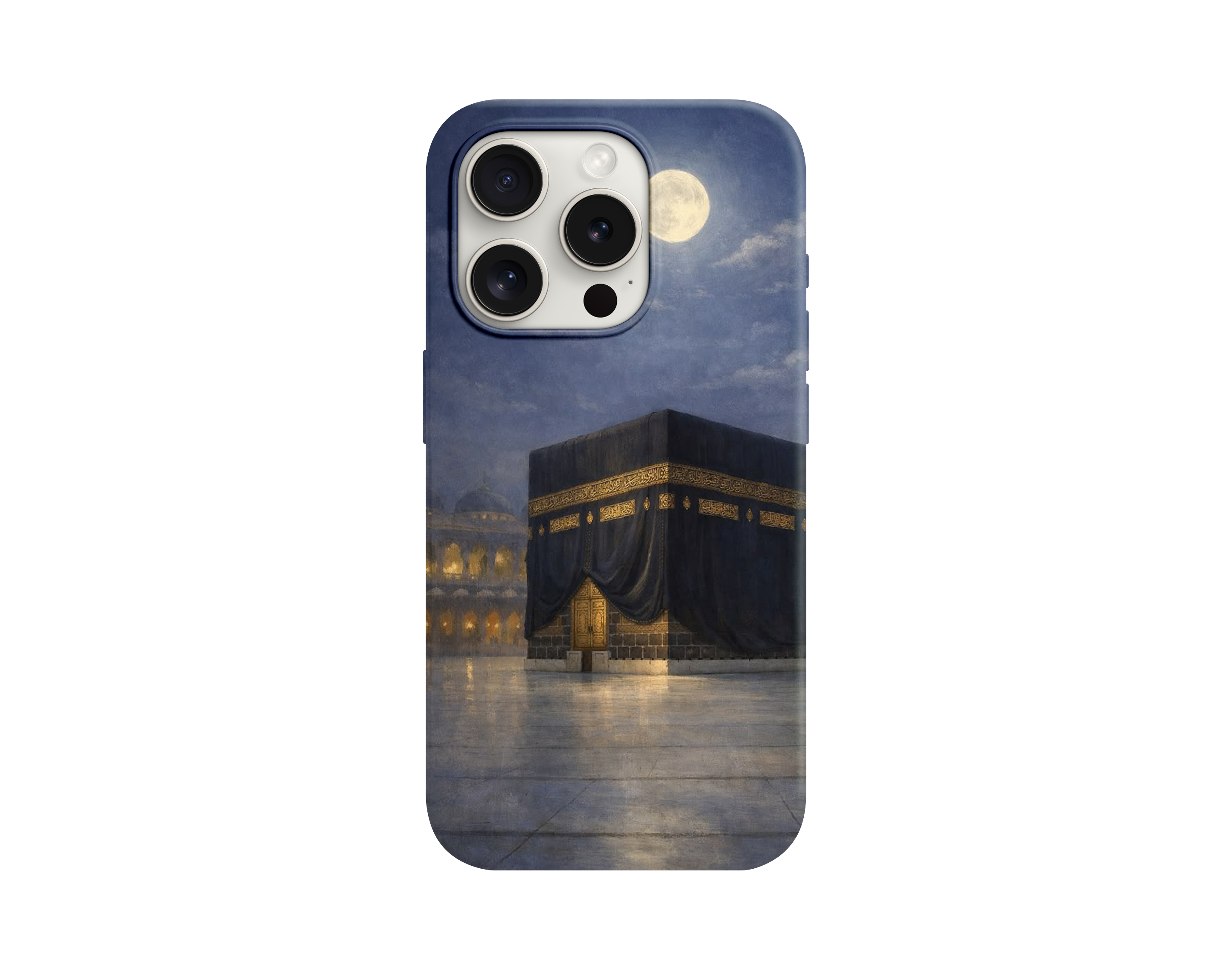 Dolunay Altında Kabe-i Muazzam Telefon Kılıfı