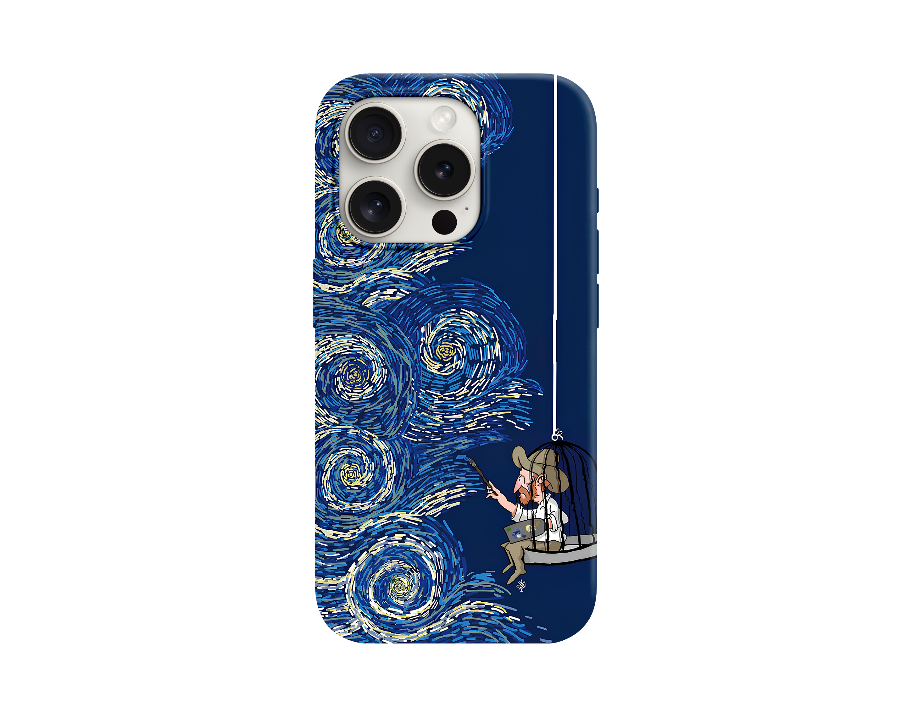 Özel Çizim Van Gogh Telefon Kılıfı