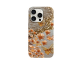 Altın ve Papatya Desenli Telefon Kılıfı