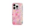 Pastel Pembe Çiçek Desenli Telefon Kılıfı