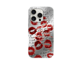 Kırmızı Dudak İzi ve I Love You Yazılı Telefon Kılıfı