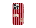 Kırmızı Çizgili Estetik Telefon Kılıfı