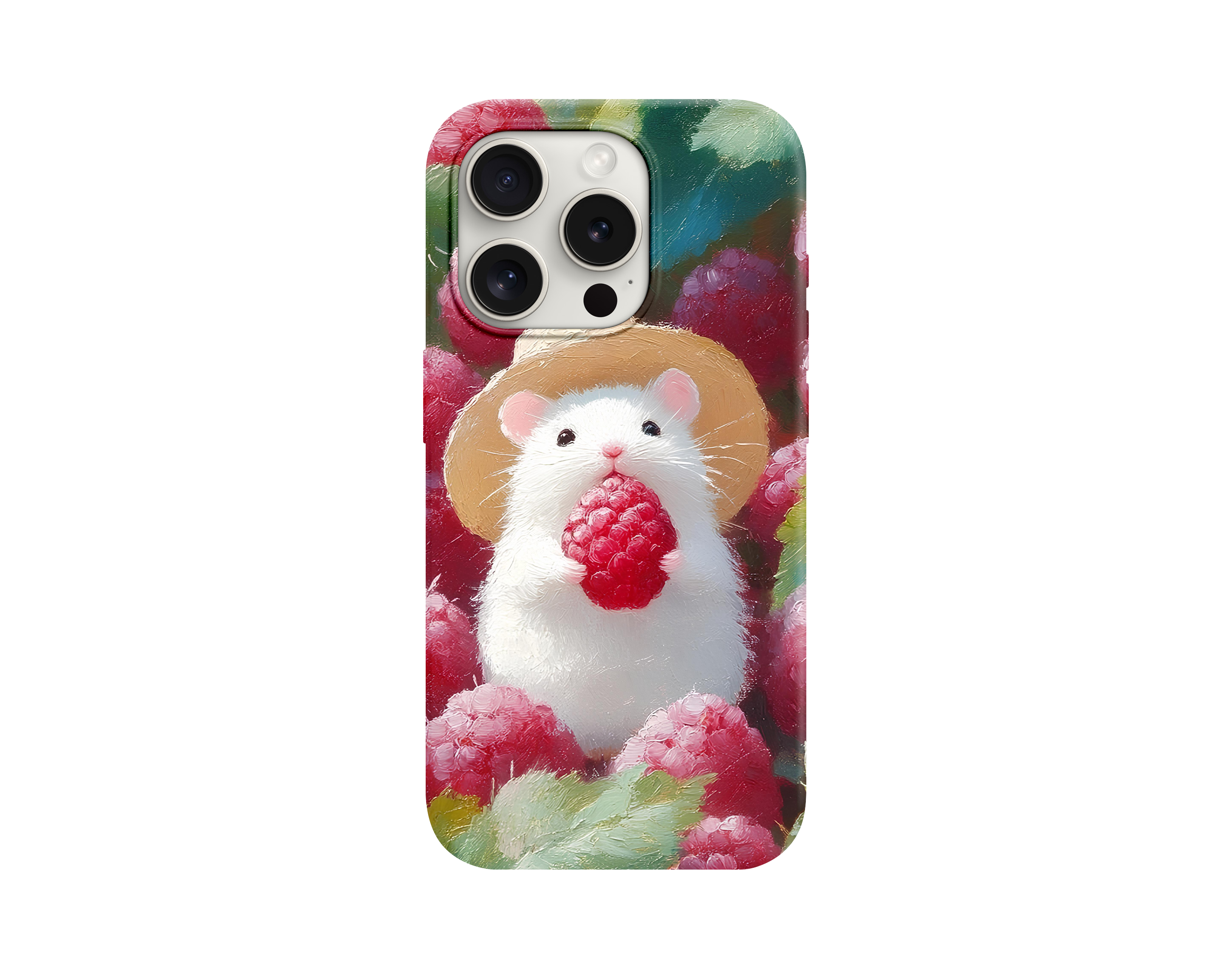 Sevimli Hamster Desenli Telefon Kılıfı