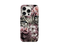 Leopar Bakışı ve Derin Çiçekli Telefon Kılıfı
