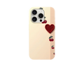 Kalp ve Mini Kiraz Desenli Telefon Kılıfı