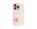 Soft Girl Fiyonklu ve Örgü Desenli Telefon Kılıfı