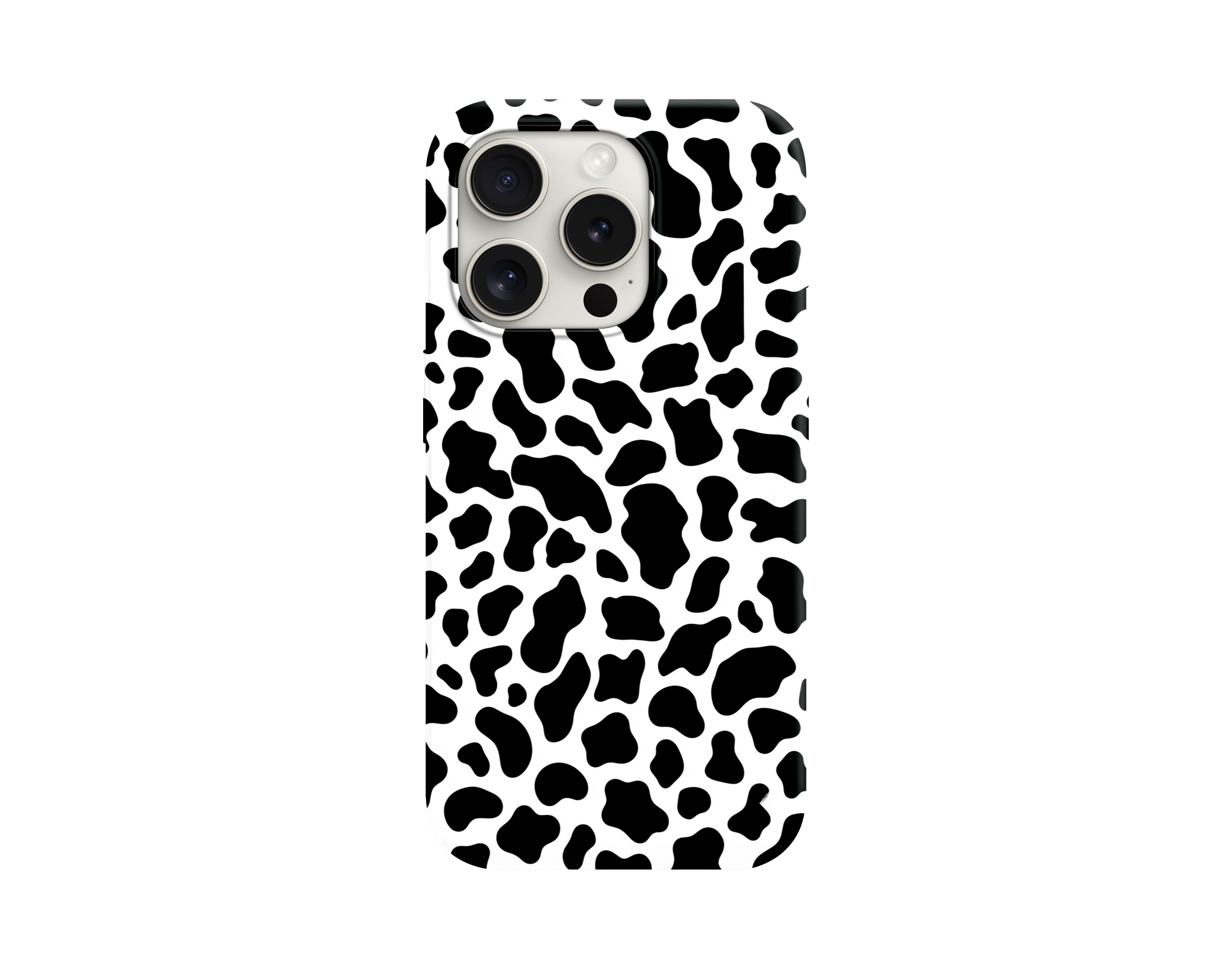 Moda İnek Desenli Estetik Telefon Kılıfı