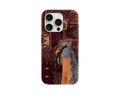 Etnik Desen ve At Tasarımlı Telefon Kılıfı