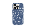 Denim Görünümlü Kalpli Telefon Kılıfı
