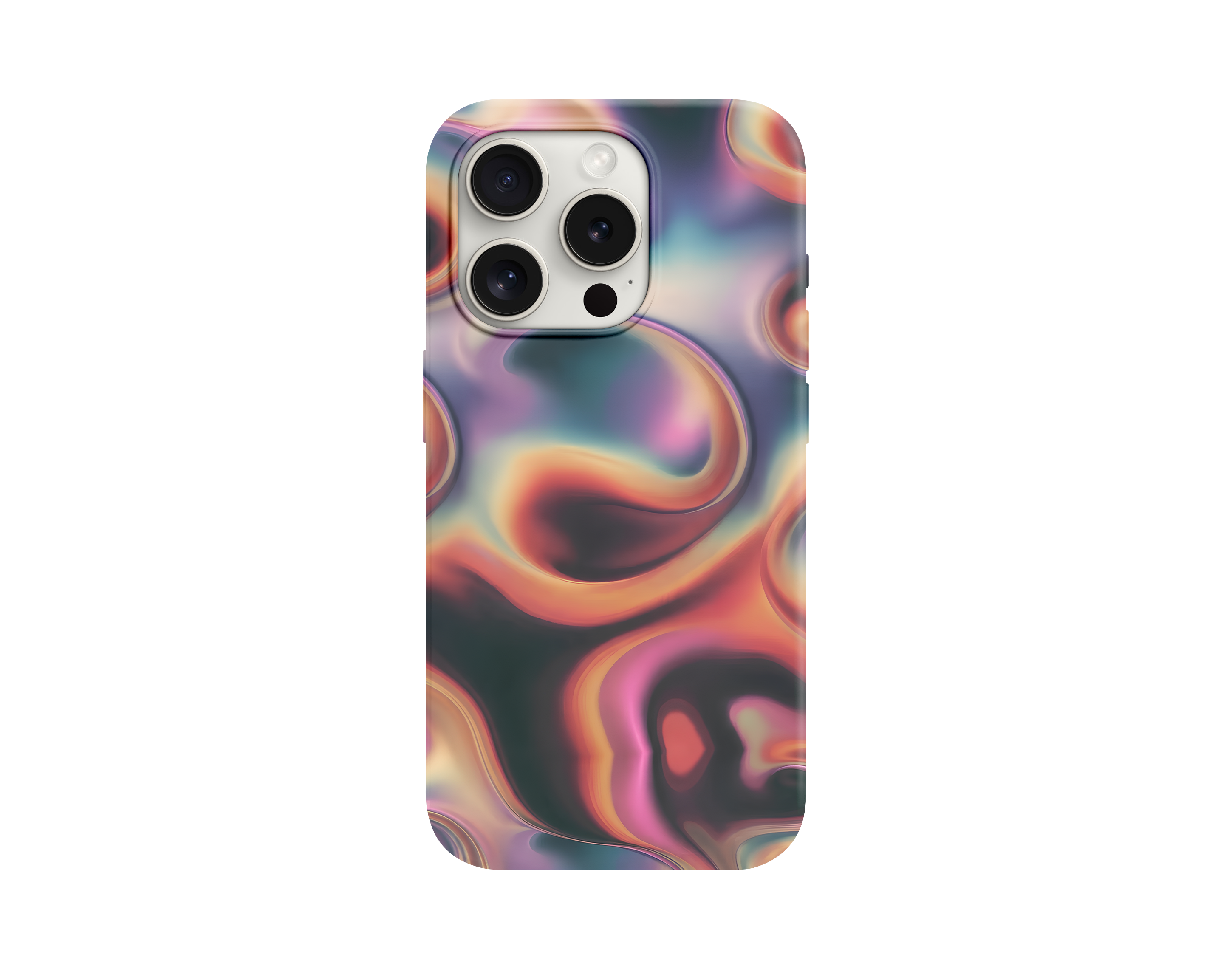Holografik Akışkan Desenli Telefon Kılıfı