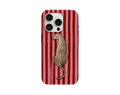Leopar Figürlü Çizgili Telefon Kılıfı