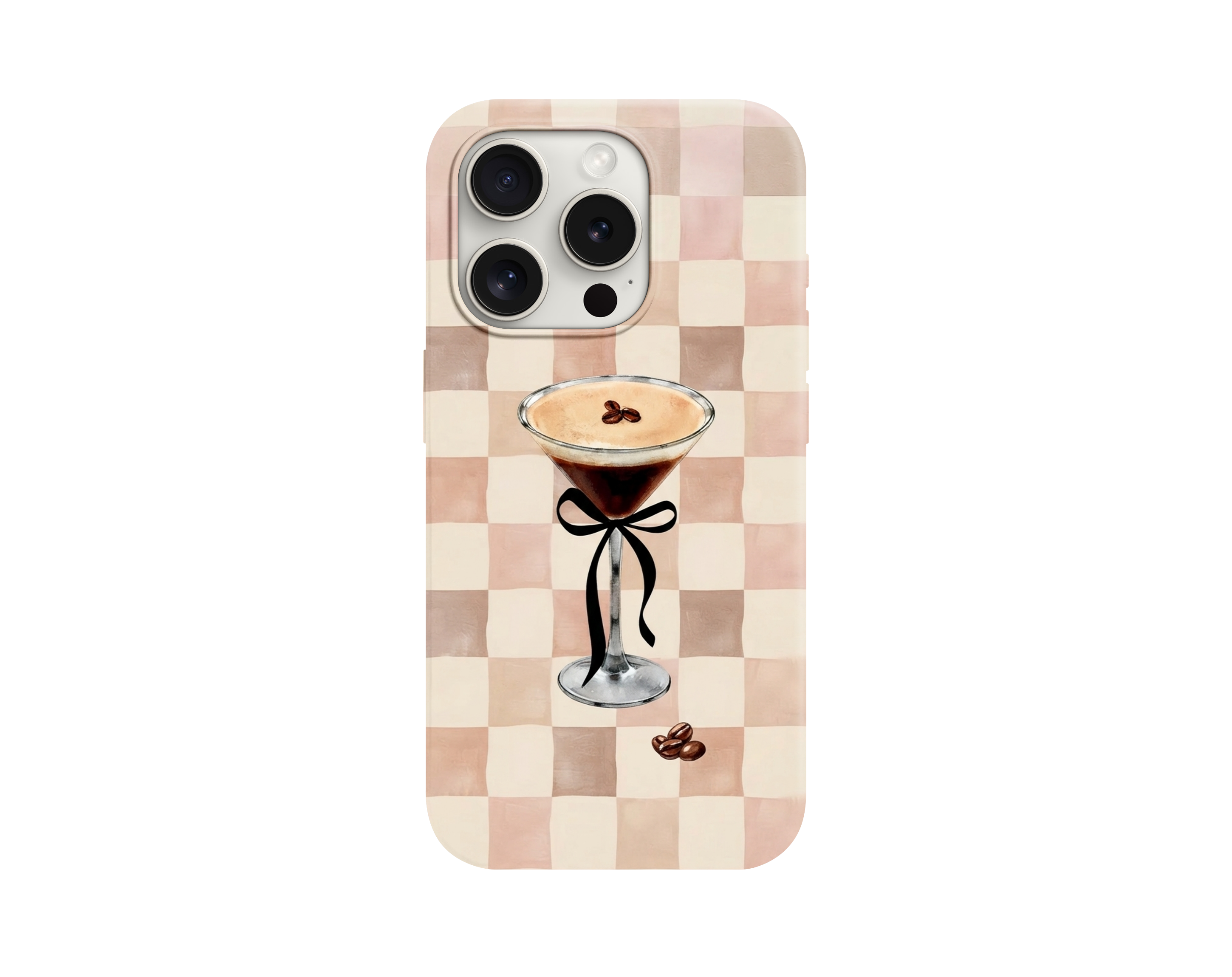 Espresso Martini Desenli Telefon Kılıfı