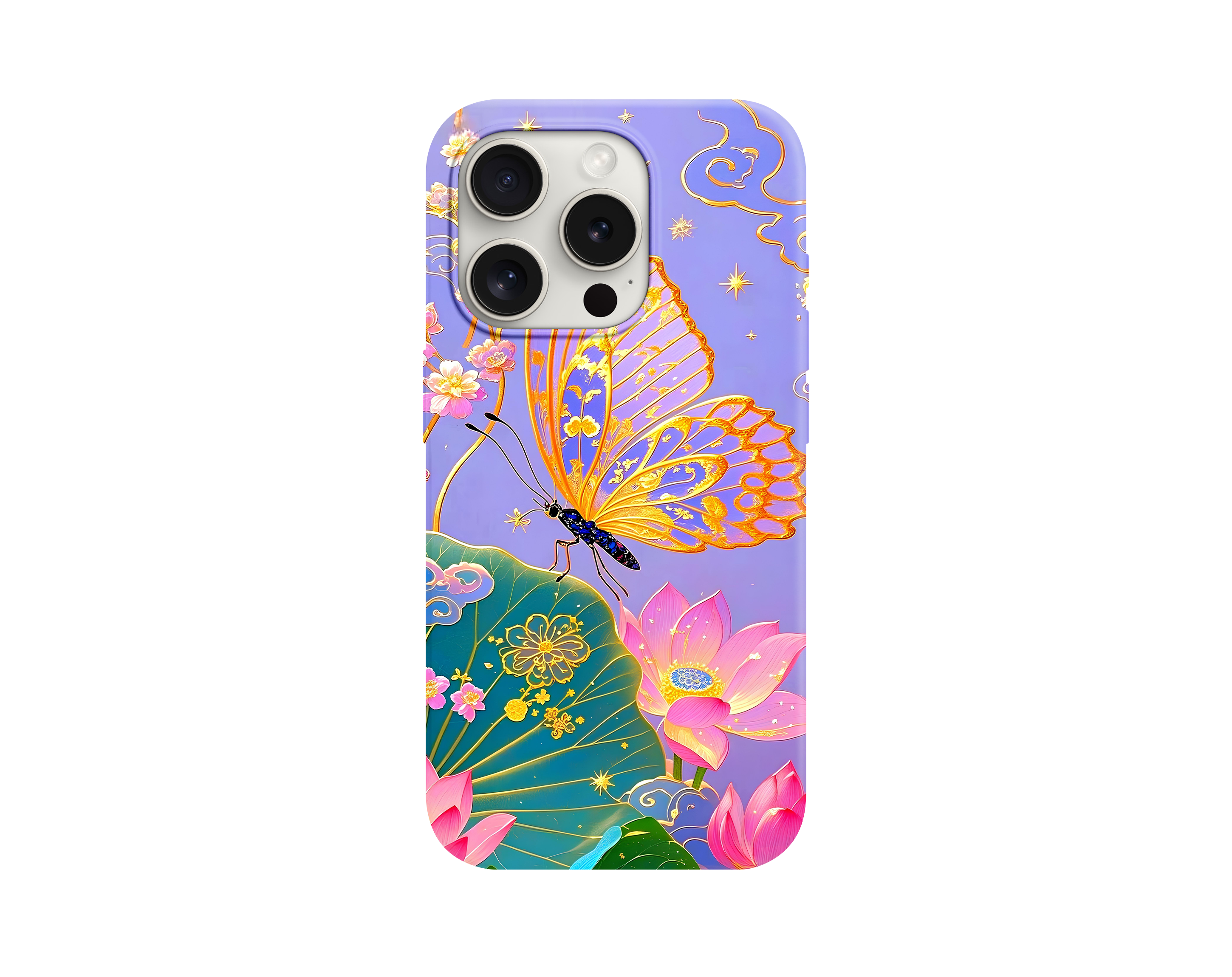 Mystical Purple Lotus Flower Telefon Kılıfı