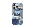 Mavi Çini Desenli Telefon Kılıfı
