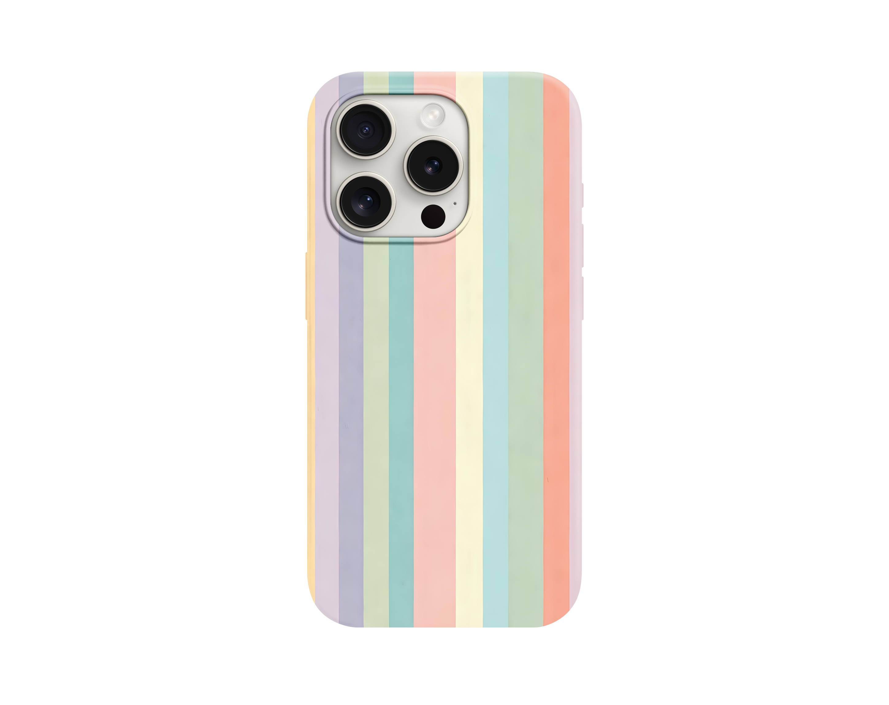 Pastel Çizgili Telefon Kılıfı