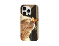 Burnunda Kelebek Olan Sevimli Kedi Telefon Kılıfı