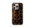 Altın Işıltılı Leopar Desenli Telefon Kılıfı
