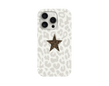 Yıldız Baskılı Leopar Desenli Telefon Kılıfı